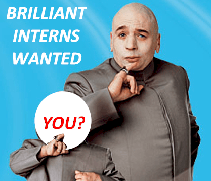 two men wanting interns