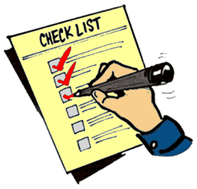 checklist cartoon