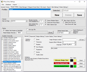 xpressentry settings