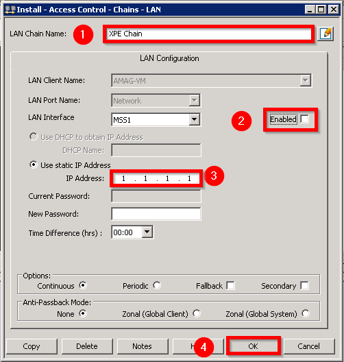 amag symmetry add a LAN chain