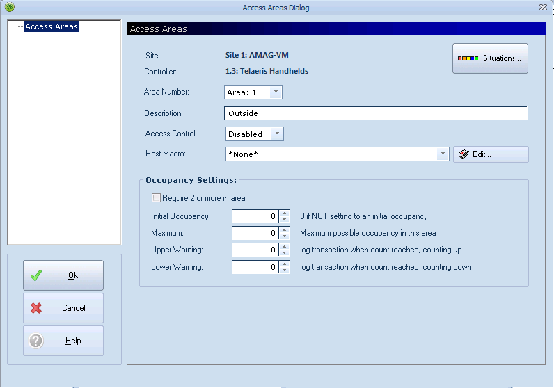 xpressentry mở tùy chọn truy cập khu vực