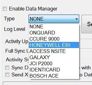 xpressentry configurar tipo honeywell ebi