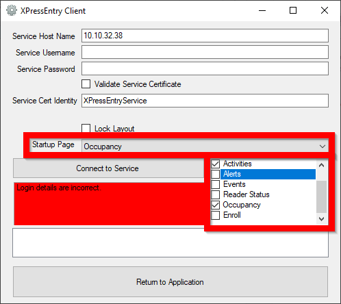 Client-Einstellungen konfiguriert