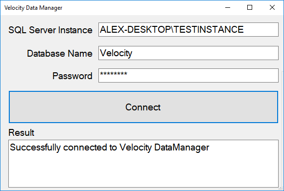 configuring velocity specific settings