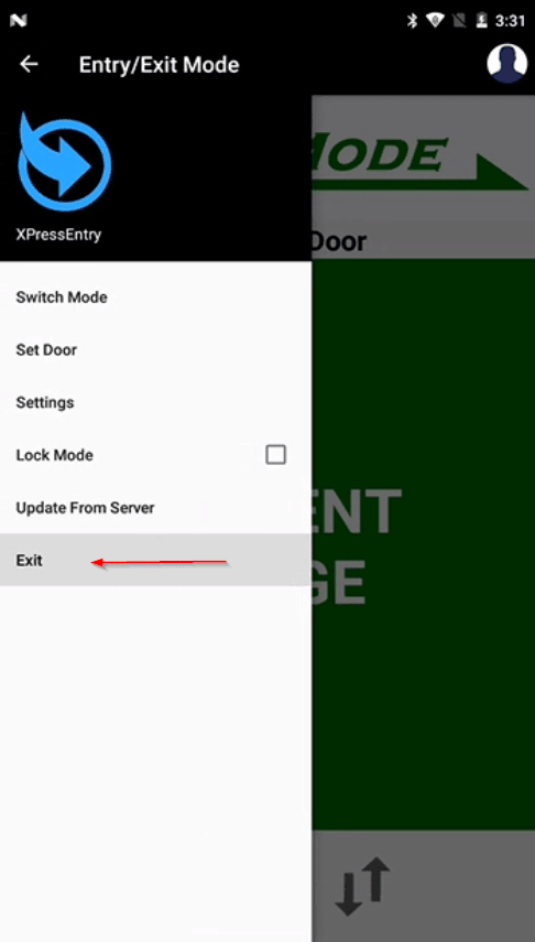 exit xpressentry android