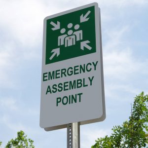 The emergency mustering or assembly point can be anywhere with XPressEntry.