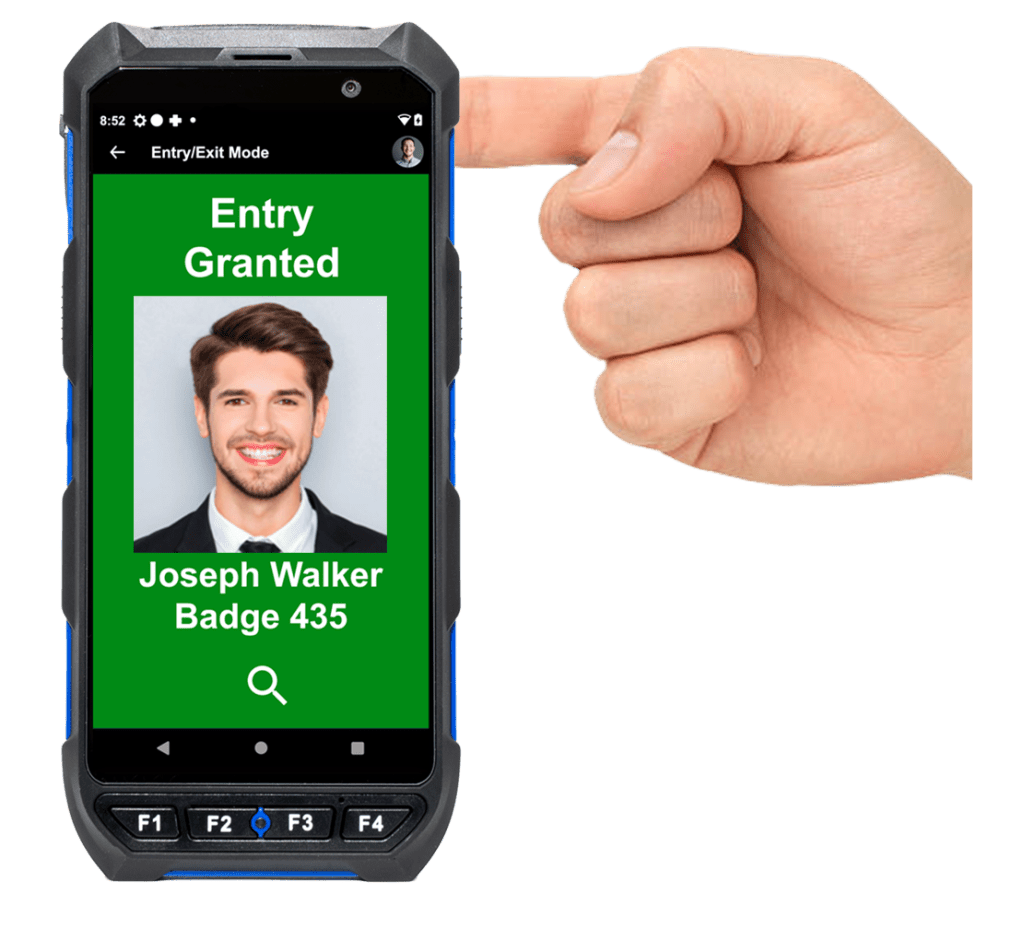 fingerprint and badge reader