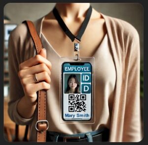 Wearing your cell phone around your neck as your new badge.