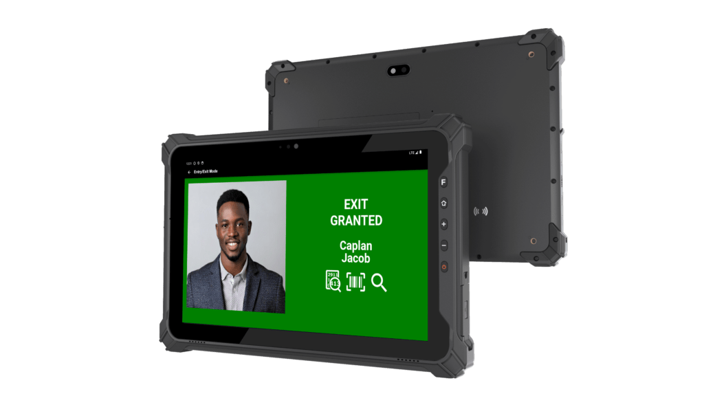 rugged tablet badge reader for mobile access control
